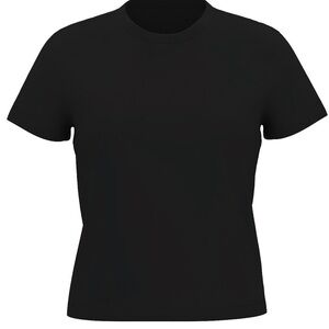 NWT Victoria’s Secret PINK Cropped Dreamer Cotton Tee- Large- Black